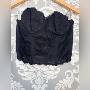 4/$25 • Triumph Black Lace Underwire Bustier